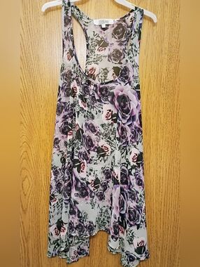 Tramp Lavender Rose Asymmetrical Racerback Tank